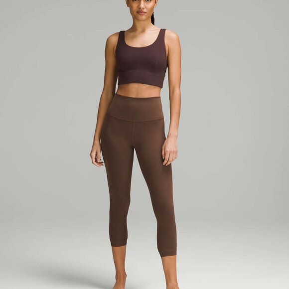 Lululemon Align High Rise Crop 21" in Java (warm chocolate brown), Size 4 - Picture 7 of 8